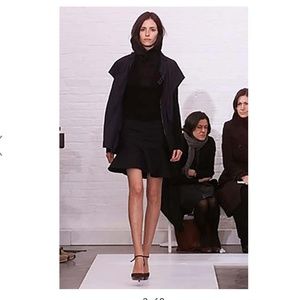 Balenciaga by Nicolas Ghesquiere Black Strapless Ruffle Hem Mini Dress